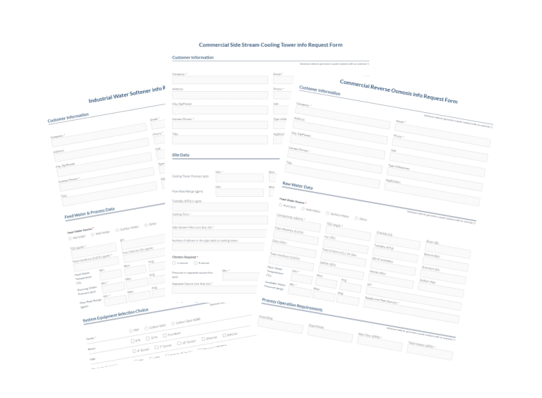Industrial product information request forms thumbnail