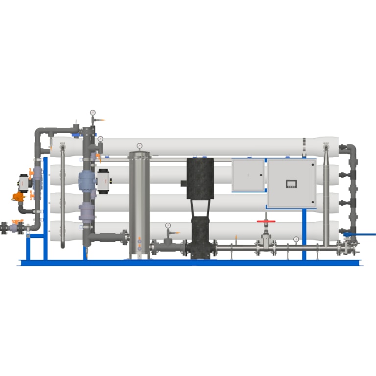 Excalibur industrial PLC SFINP reverse osmosis system - front view